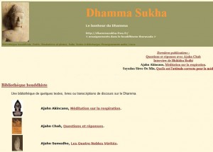 dhamma sukha - le site internet