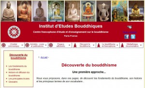 l'institut d'etudes bouddhiques - le site internet